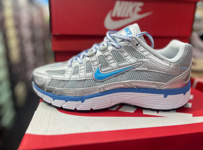 Nike P-6000 Metallic Platinum/University Blue