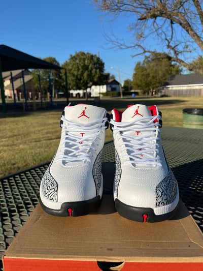 “NIKE AIR JORDAN 12s White/Red/Black”