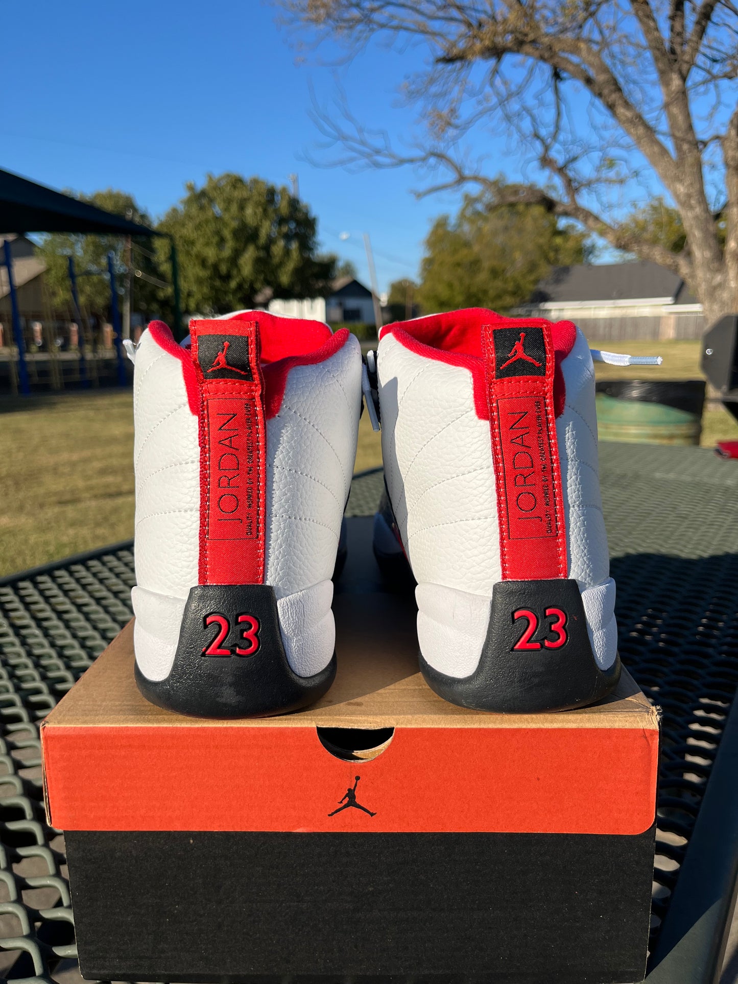 “NIKE AIR JORDAN 12s White/Red/Black”