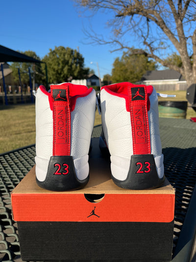“NIKE AIR JORDAN 12s White/Red/Black”