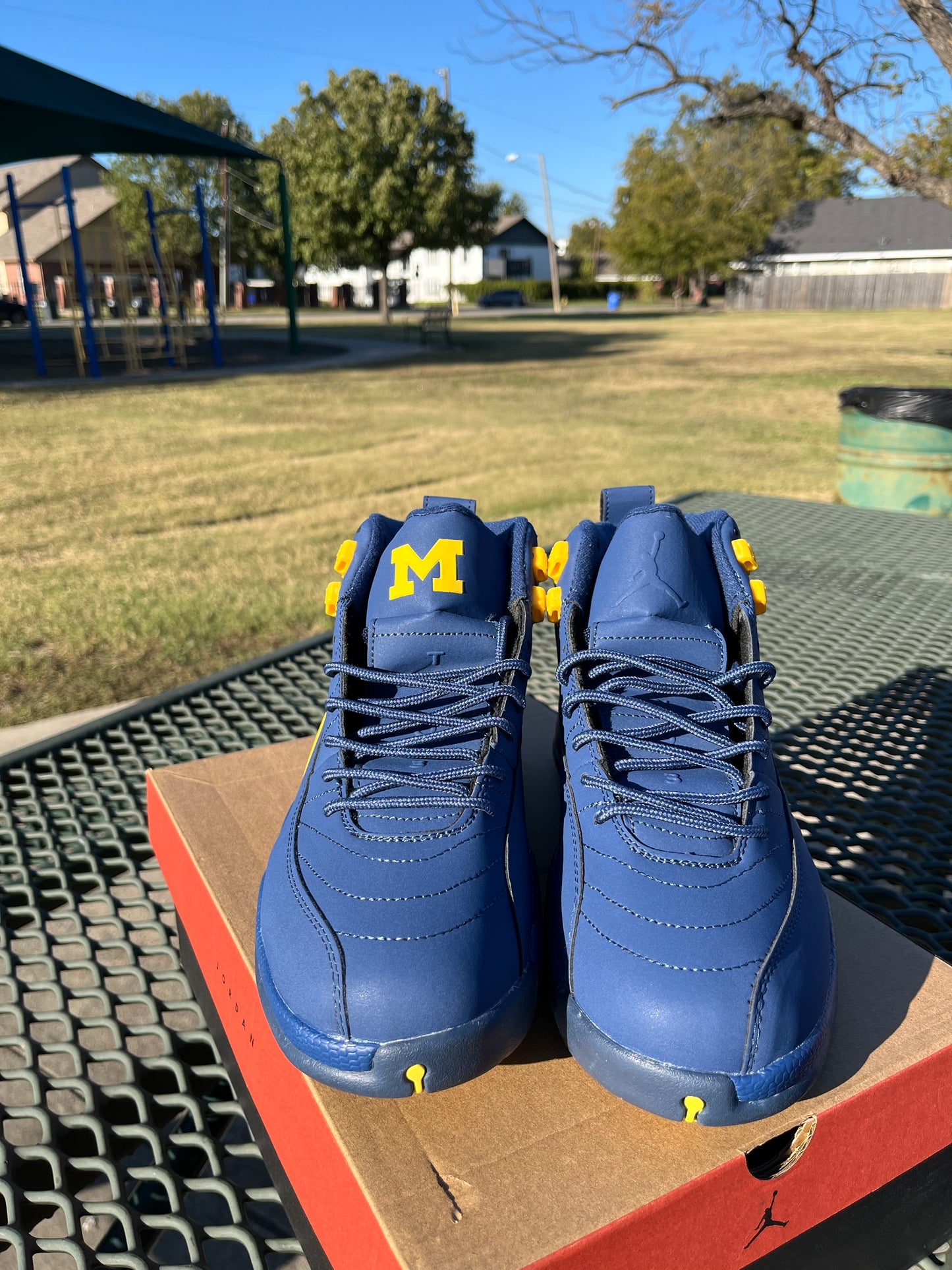 Nike Air Jordan 12s “Michigan University blue PE EDITION “